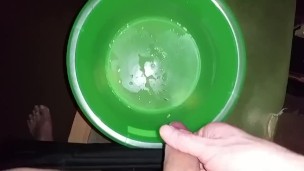 Huge Massive Cumshot during Pissing+Cumshot Slo-Mo